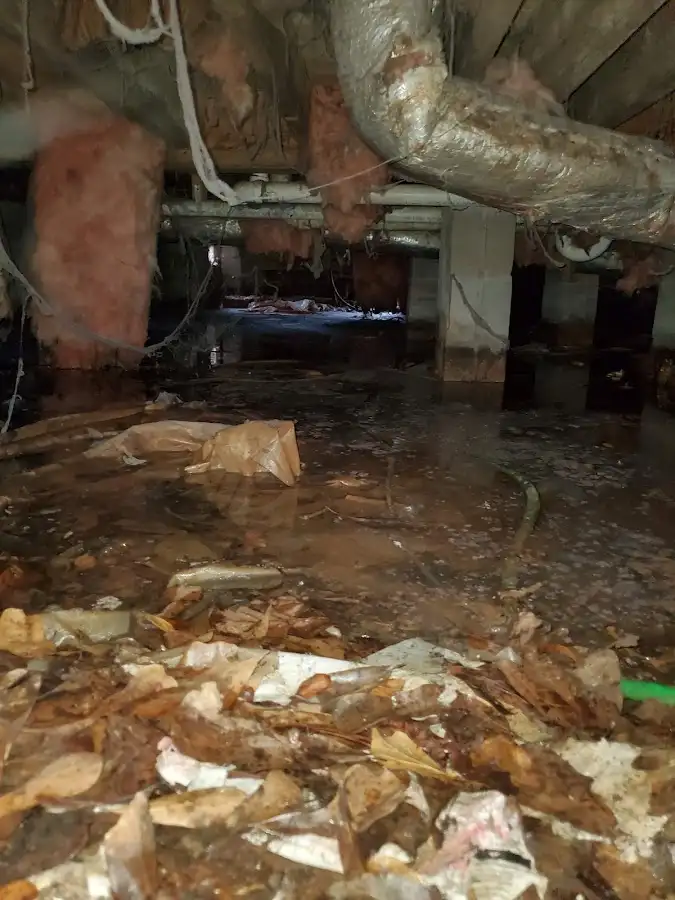 Crawl space flood assessment for Commercial Water Damage Restoration in Defiance