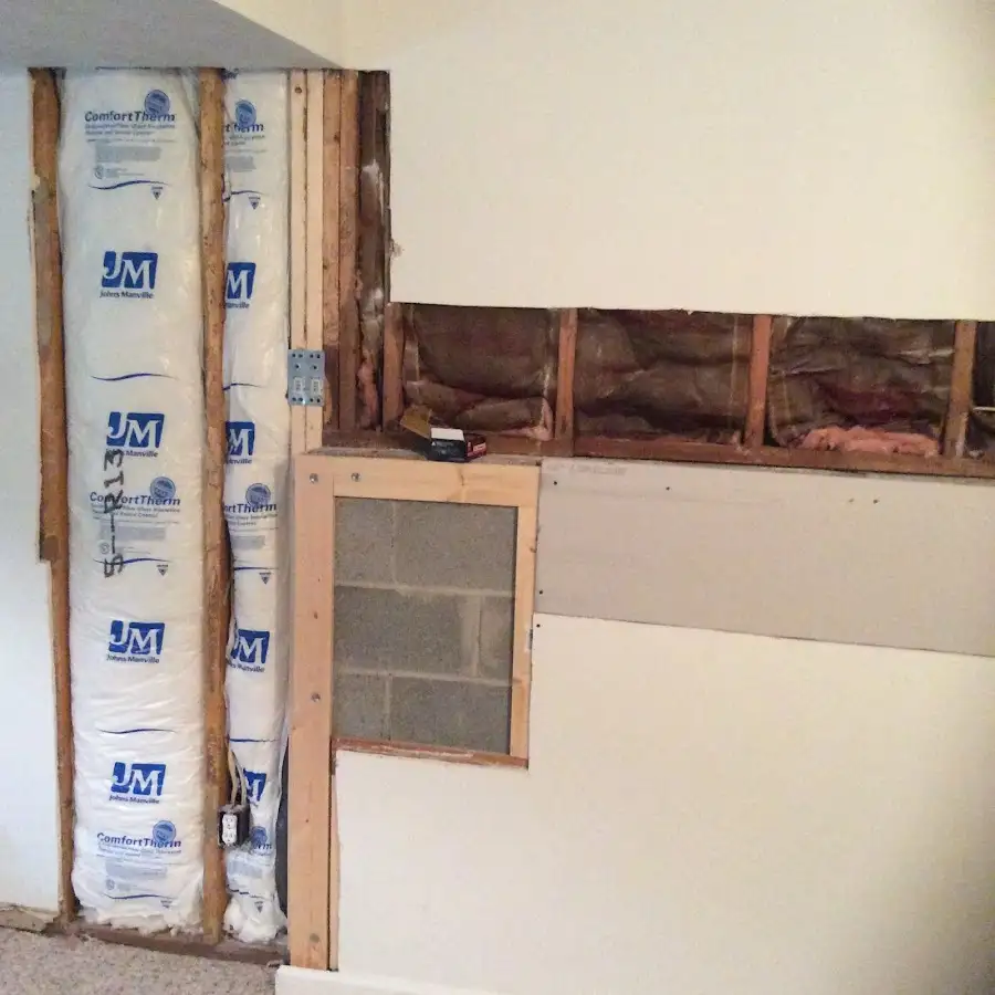 Wall insulation replacement during Contents Cleaning & Restoration in Defiance